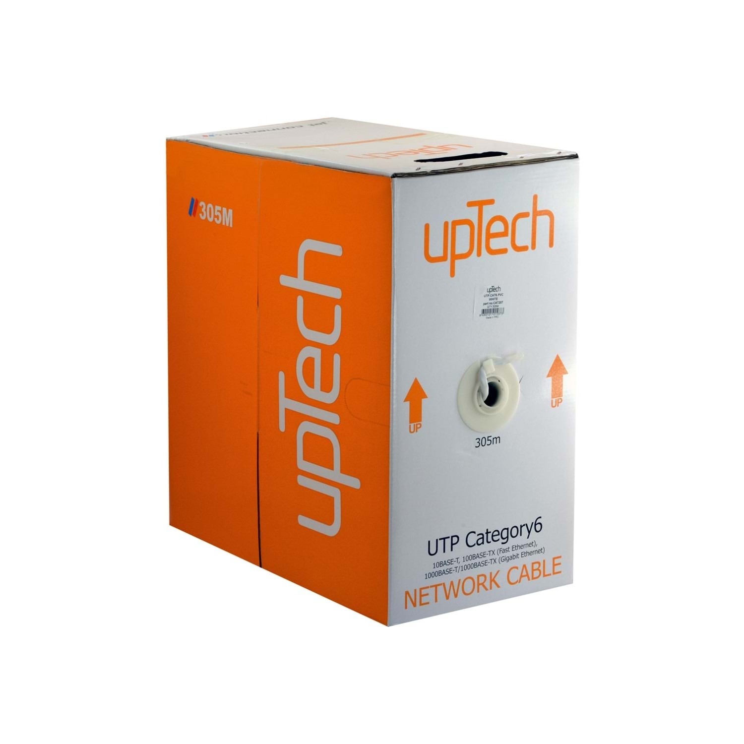 Uptech%20Cat6%20Utp%2024AWG%20Solid%20Network%20Kablosu%20Beyaz%20-%20305MT