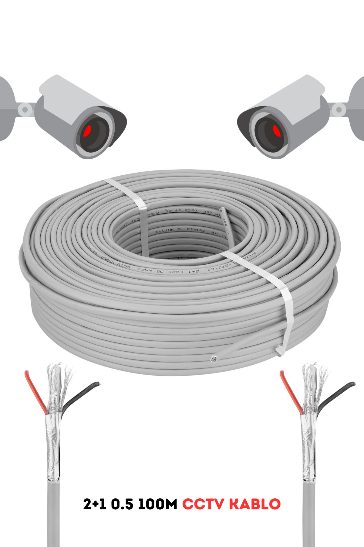 FURY%202%201%200.5%20Mm%20100%20Metre%20Cctv%20Kablo%20Güvenlik%20Kamera%20Kablosu