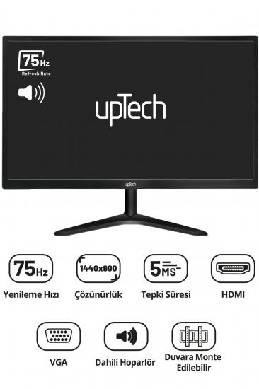 UPTECH HD190S 19’’ Geniş Ekran 75 Hz 5ms (VGA,HDMI,SES) Dahili Hoparlör Led Monitör