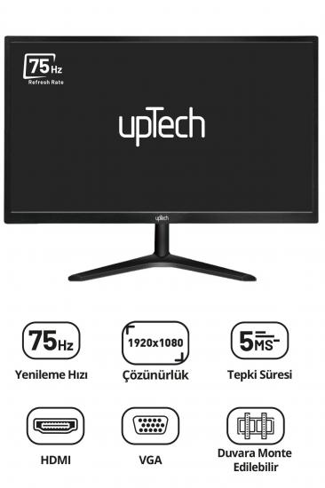 UPTECH HD215 21,5’’ Geniş Ekran 75 Hz 5ms 1920x1080 Full HD (VGA,HDMI) Led Monitör