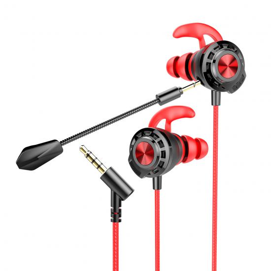Rampage RM-K36 Proud Kablolu Mikrofonlu Kulak İçi Oyuncu Kulaklığı Kırmızı